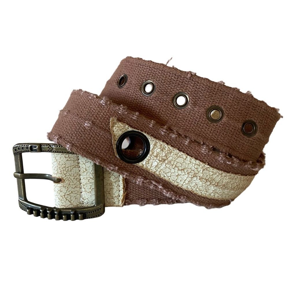 Vintage Brown Canvas Belt Size 9